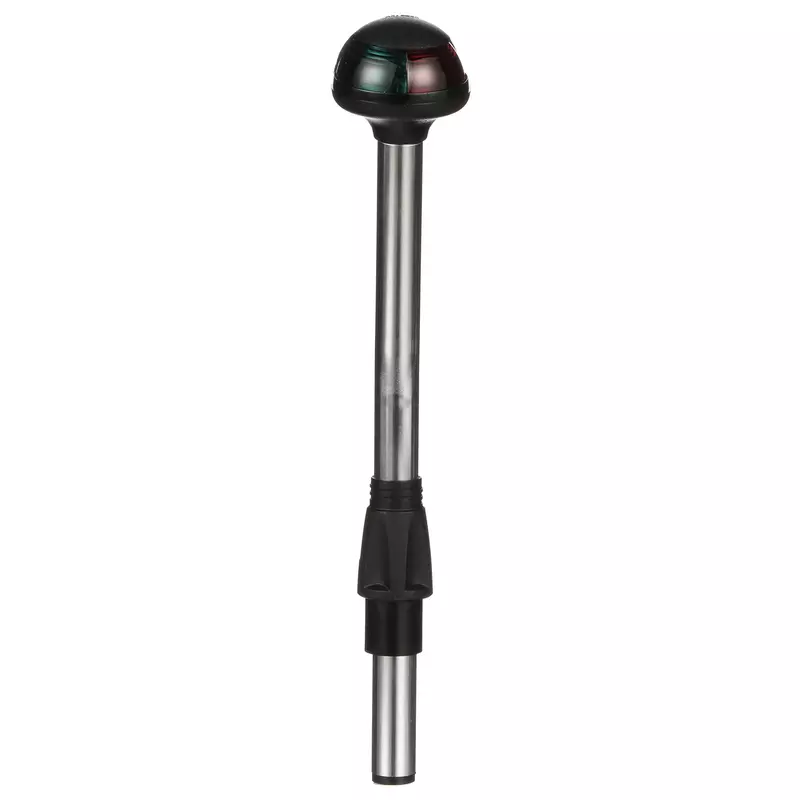 Attwood 5091-10-7 Bi-Color Stowaway 1-Mile Sidelights, 10-Inch Angled Pole, 225-Degree Visibility for Boats Up to 39.4 Feet