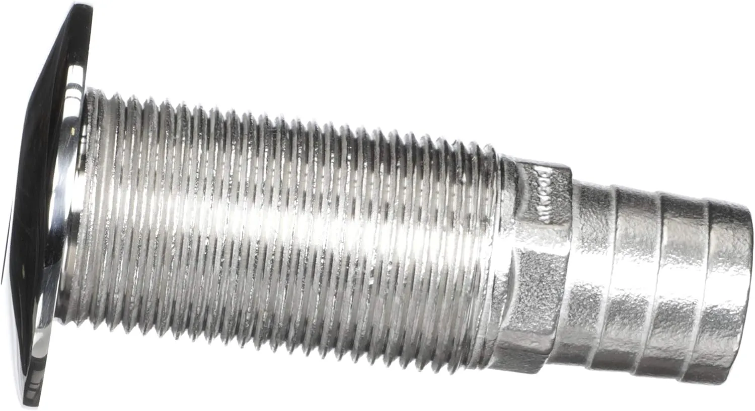 ATTWOOD Stainless Steel Straight Barbed Thru-Hull (Standard Thread)