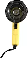 Attwood 11794-7 Portable 5W LED Emergency Spotlight 12V Adapter Plug, Safety Yellow/Black One Size