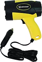 Attwood 11794-7 Portable 5W LED Emergency Spotlight 12V Adapter Plug, Safety Yellow/Black One Size