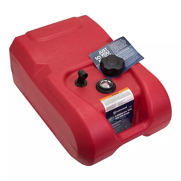 Attwood EPA and CARB Certified 6-Gallon Portable Marine Fuel Tank
