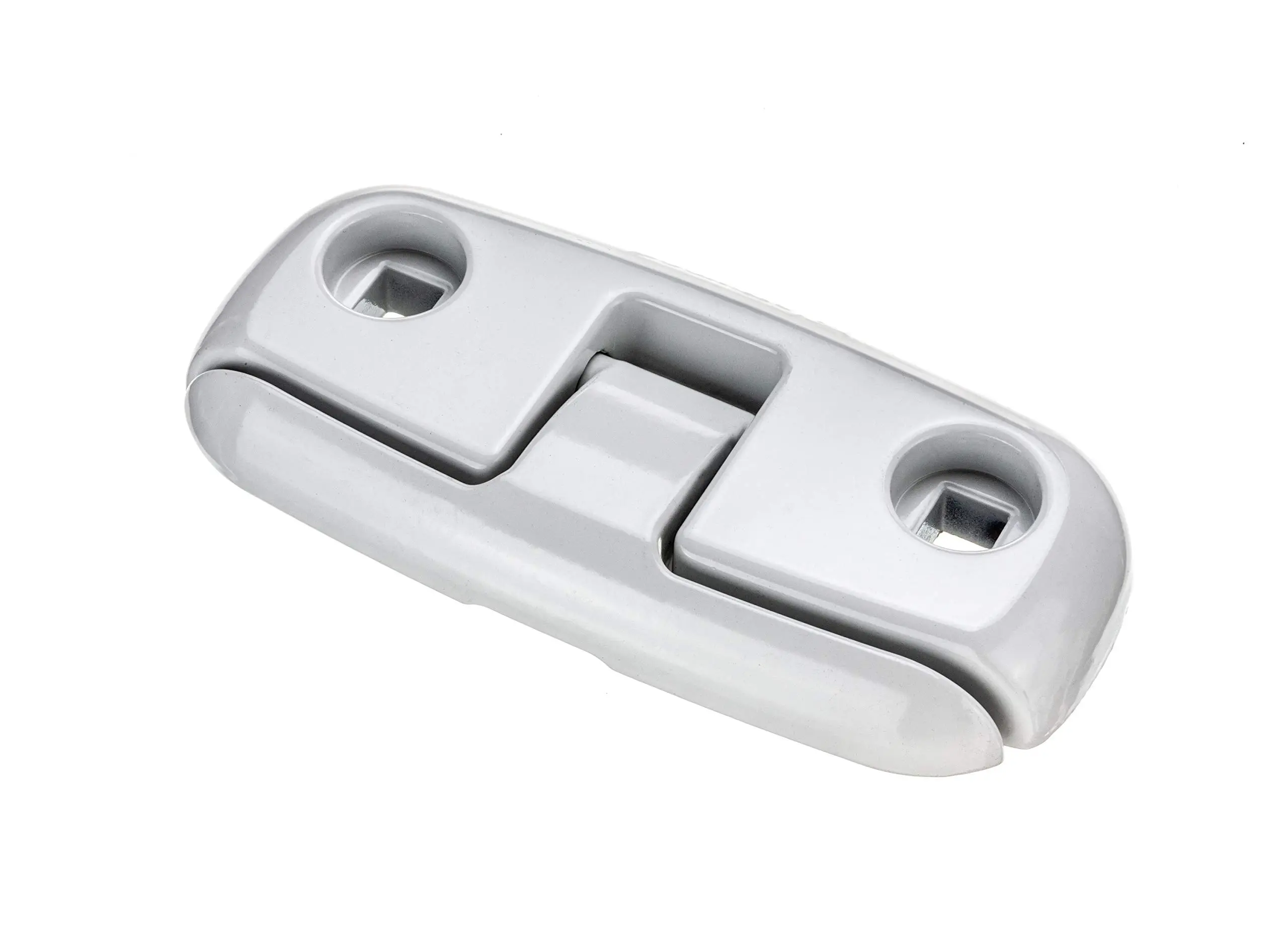 Attwood 12048-4 Aluminum Fold-Down Dock Cleat, White, 6-Inch, One Size