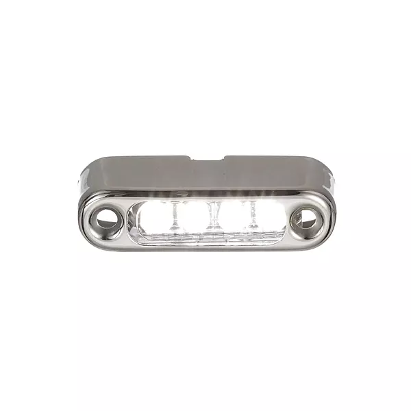 Attwood 6350W7 LED Micro Lights, Stainless Steel Bezel, Vertical Mount, White Light, .66-Watt Draw at 12 Volts DC