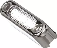Attwood 6350W7 LED Micro Lights, Stainless Steel Bezel, Vertical Mount, White Light, .66-Watt Draw at 12 Volts DC