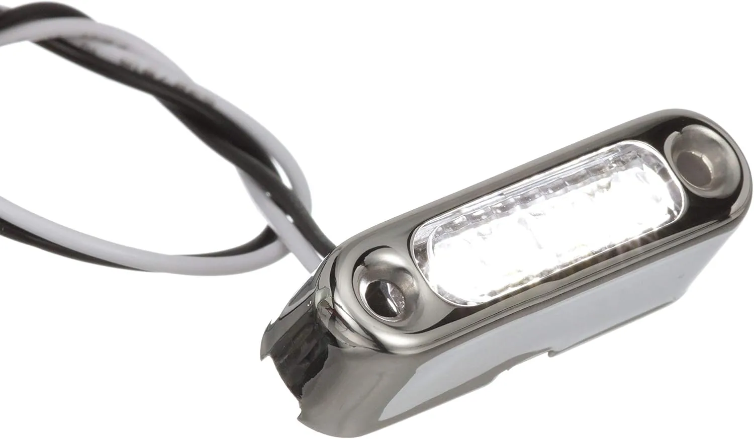 Attwood 6350W7 LED Micro Lights, Stainless Steel Bezel, Vertical Mount, White Light, .66-Watt Draw at 12 Volts DC