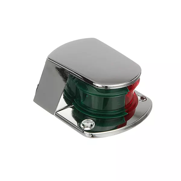 Attwood 6375D6 ZAMAK 1-Mile Sidelights, Bi-Color Combination, Deck Mount, Provides 1-Mile, 225-Degrees Light Visibility