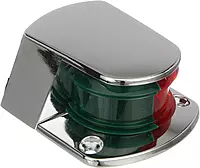 Attwood 6375D6 ZAMAK 1-Mile Sidelights, Bi-Color Combination, Deck Mount, Provides 1-Mile, 225-Degrees Light Visibility