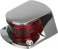 Attwood 6375D6 ZAMAK 1-Mile Sidelights, Bi-Color Combination, Deck Mount, Provides 1-Mile, 225-Degrees Light Visibility