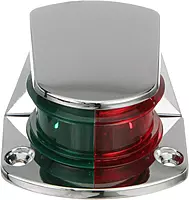 Attwood 6375D6 ZAMAK 1-Mile Sidelights, Bi-Color Combination, Deck Mount, Provides 1-Mile, 225-Degrees Light Visibility