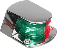 Attwood 6375D6 ZAMAK 1-Mile Sidelights, Bi-Color Combination, Deck Mount, Provides 1-Mile, 225-Degrees Light Visibility