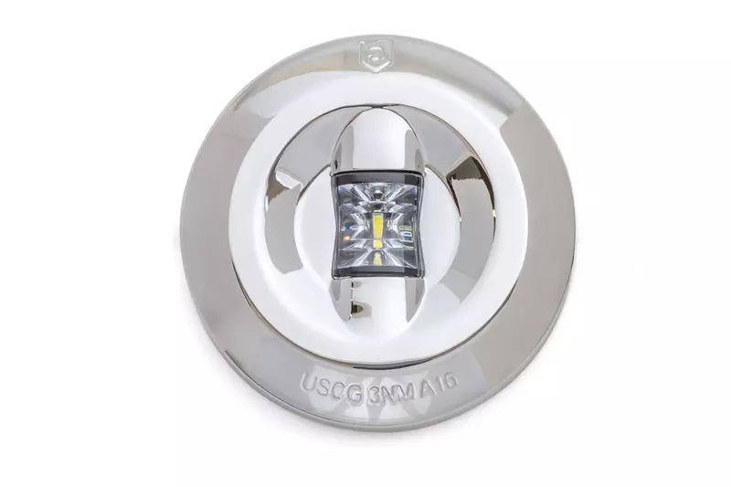 attwood 6556-7 Universal Watertight Marine Boat LED Round 3 Nautical Mile Transom Light