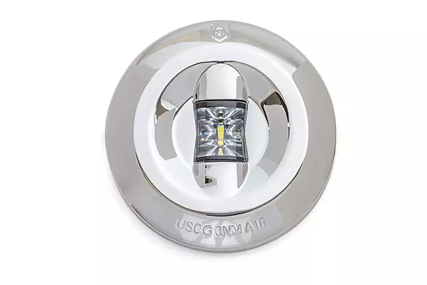 attwood 6556-7 Universal Watertight Marine Boat LED Round 3 Nautical Mile Transom Light