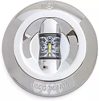 attwood 6556-7 Universal Watertight Marine Boat LED Round 3 Nautical Mile Transom Light