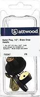 Attwood 7534A3 Brass Livewell/Bailer Drain Plug
