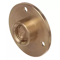 Attwood 7555-3 Bronze Garboard Drain Plug, for Bilge Drainage, Removable Nut, 3/8-Inch Neck Depth, ½-Inch NOT Drain