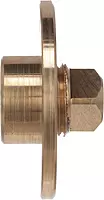 Attwood 7555-3 Bronze Garboard Drain Plug, for Bilge Drainage, Removable Nut, 3/8-Inch Neck Depth, ½-Inch NOT Drain