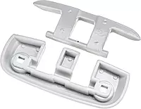 Attwood 12048-4 Low-Profile Aluminum Fold-Down 8-Inch Marine Dock Cleat