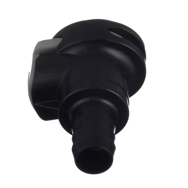 Attwood 8838HF6 Universal Sprayless Connector — Hose Female, 5/16-In. to 3/8-In, EPA and CARB Compliant, Black