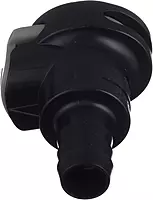 Attwood 8838HF6 Universal Sprayless Connector — Hose Female, 5/16-In. to 3/8-In, EPA and CARB Compliant, Black