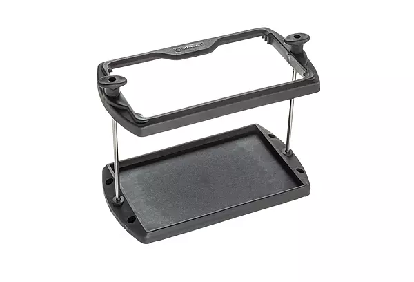Attwood 9096-5 USCG-Approved 24 Series Heavy Duty Adjustable Hold-Down Marine Boat Battery Tray, Black One Size