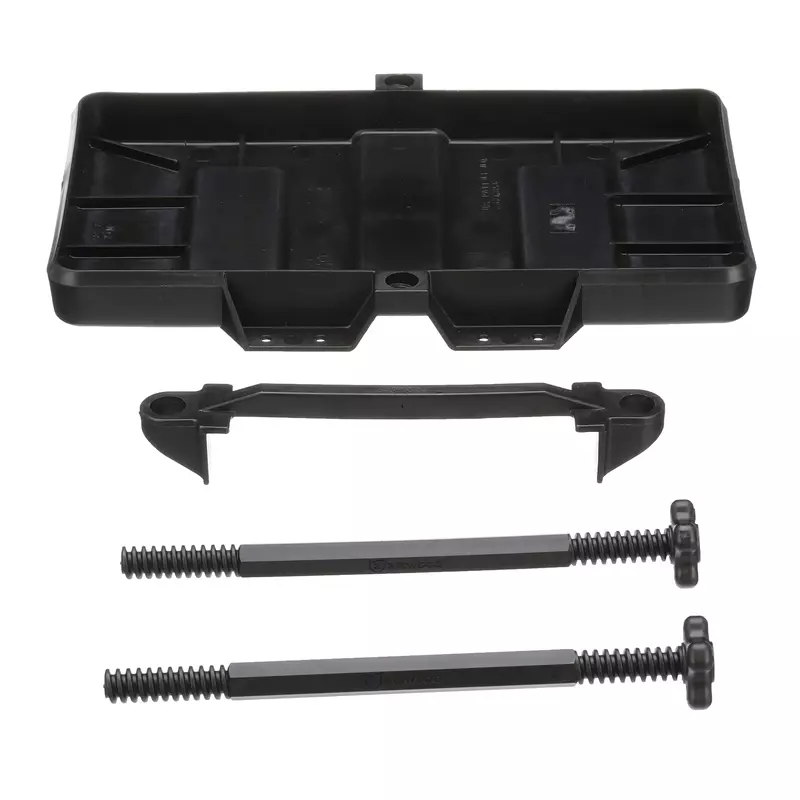 Attwood 9098-5 Heavy-Duty Adjustable Battery Tray, Adjustable to 9.5 Inches Tall, for 27 Series Batteries, Black Plastic