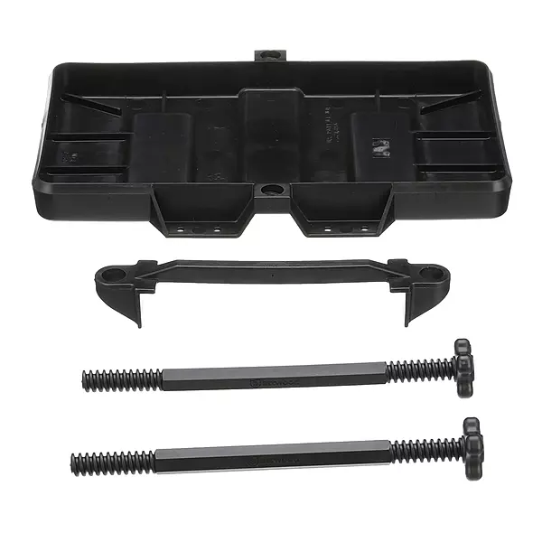 Attwood 9098-5 Heavy-Duty Adjustable Battery Tray, Adjustable to 9.5 Inches Tall, for 27 Series Batteries, Black Plastic