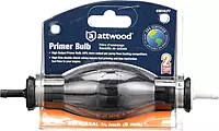 attwood 93014LP7 Primer Bulb, For Use With ¼-Inch Interior Diameter Hose, 3-Layer Construction, Engineered Hose Barbs