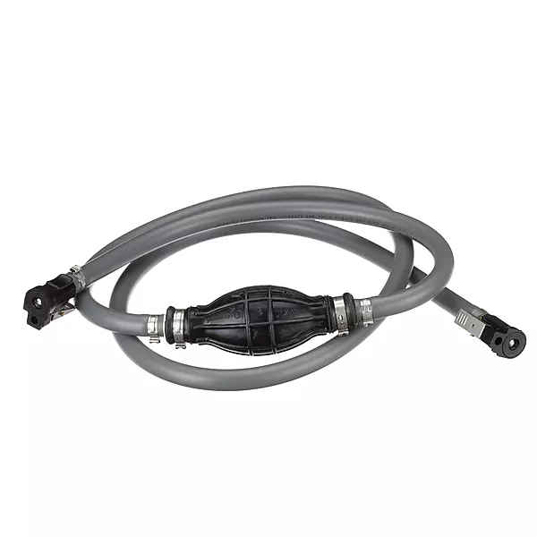 attwood 93806YLP7 Fuel Line Kit — for Yamaha Engines, 6 Feet Long, 3/8-In. Diameter, with Hose Fittings, Black One Size