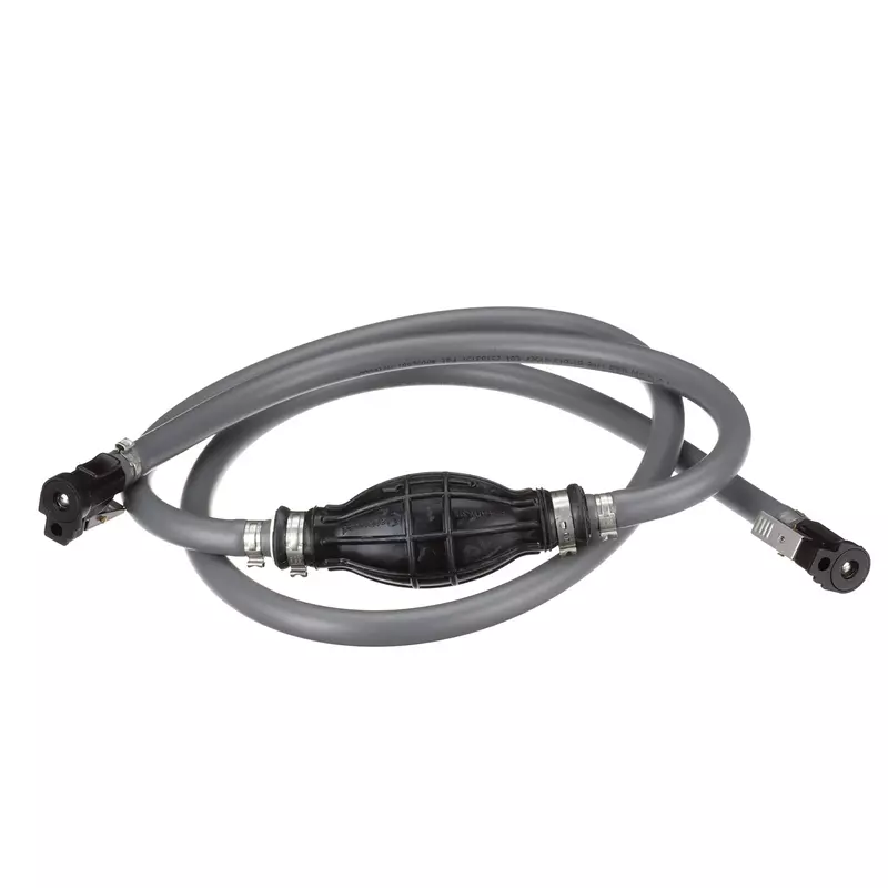 attwood 93806YLP7 Fuel Line Kit — for Yamaha Engines, 6 Feet Long, 3/8-In. Diameter, with Hose Fittings, Black One Size