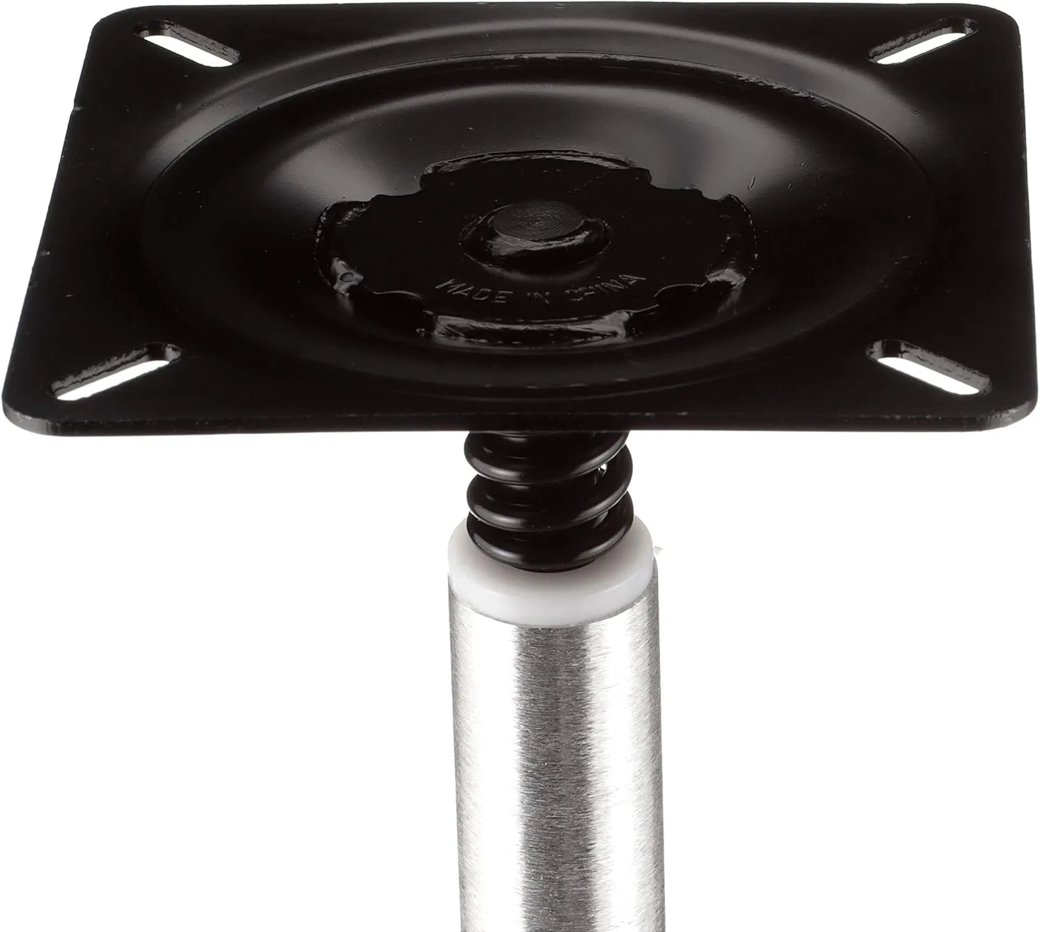 Attwood 977339-T Lock’N-Pin ¾-Inch Pedestal Package — 13-Inches Tall, Brushed Aluminum, 7x7-Inch Base Plate, Threaded