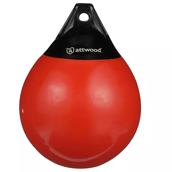 Attwood 9350-4 Anchor Buoy, 9 Inches Long, Heavy-Duty Marine-Grade Vinyl, Built-In UV Inhibitors, MicroGuard® Mold Protection