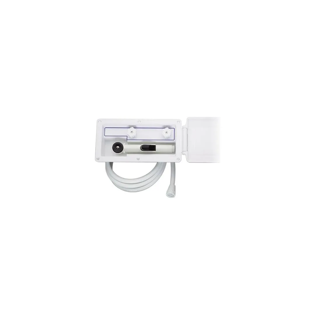 Attwood 4131-4 Aft-Deck Hot and Cold Freshwater Exterior Boat Shower Box Kit
