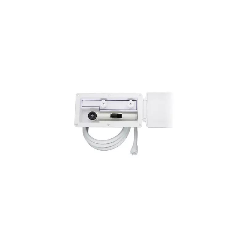 Attwood 4131-4 Aft-Deck Hot and Cold Freshwater Exterior Boat Shower Box Kit