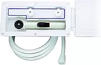 Attwood 4131-4 Aft-Deck Hot and Cold Freshwater Exterior Boat Shower Box Kit