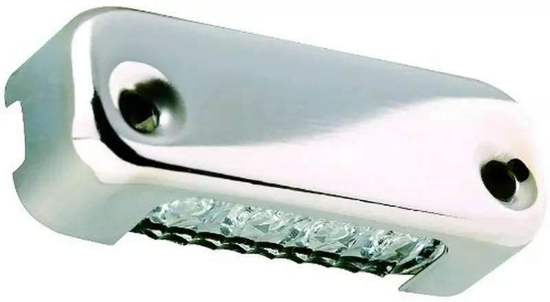 Attwood Blue LED Micro Light w/Stainless Steel Bezel & Vertical Mount