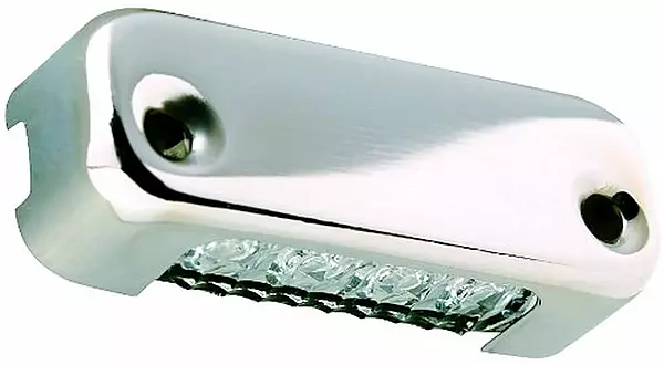 Attwood Blue LED Micro Light w/Stainless Steel Bezel & Vertical Mount