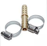 Attwood Universal Brass In-Line 3/8-Inch Fuel Splice Kit w/ SS Clamps, Model 11822-6