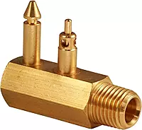 Attwood 8883-6 Brass Quick-Connect Tank Fitting - 1/4" NPT (Johnson/Evinrude/OMC)