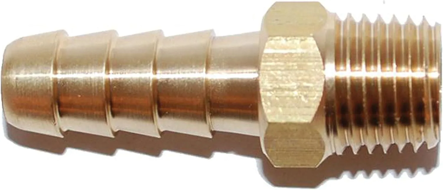 Attwood Universal Brass Fuel Hose Fitting - 1/4" NPT x 5/16" Barb