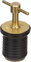 Attwood 7526A7 T-Handle Brass Drain Plug - 1 Inch (Pack of 12)
