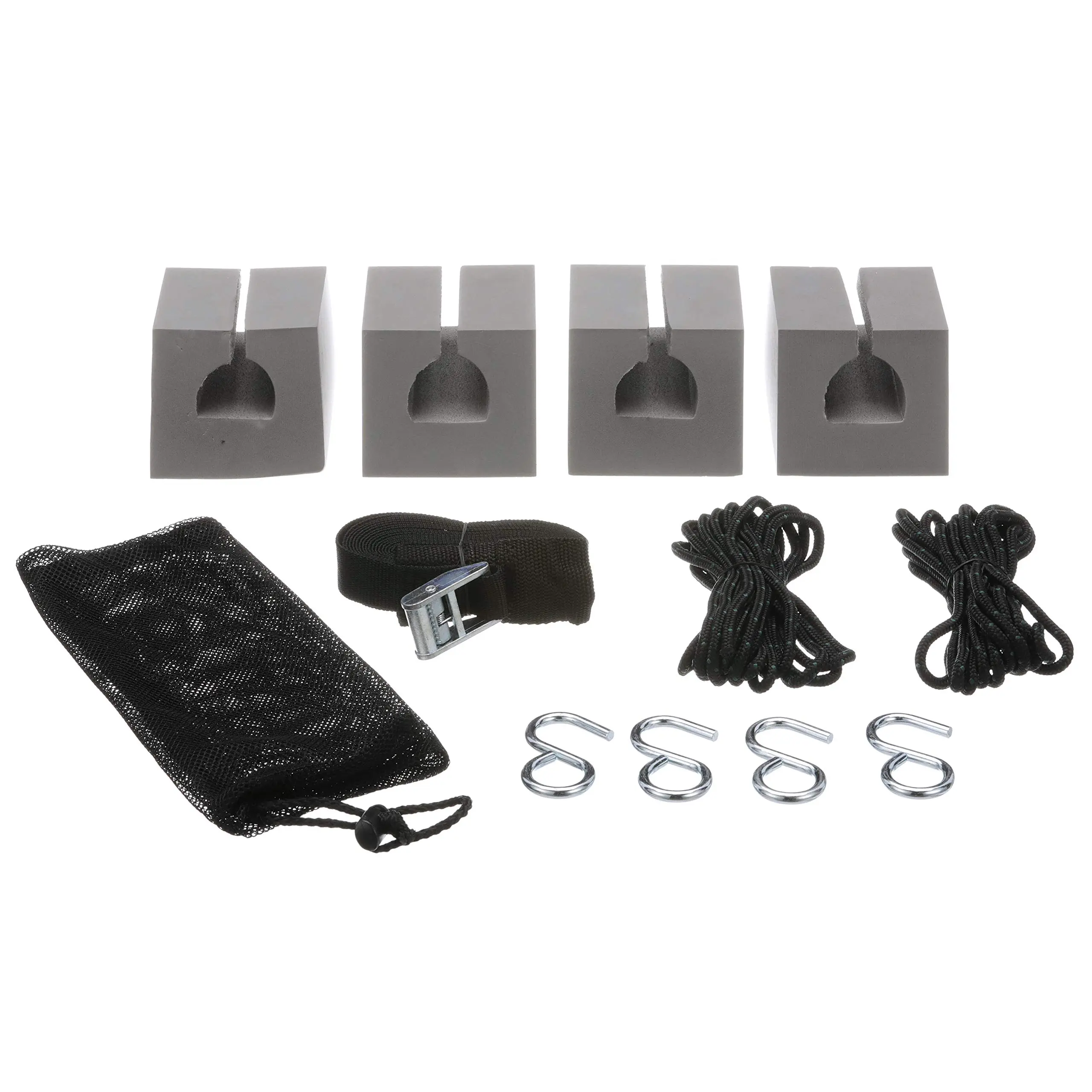 Attwood Car-Top Carrier Kit with Foam Blocks, Straps and Rope