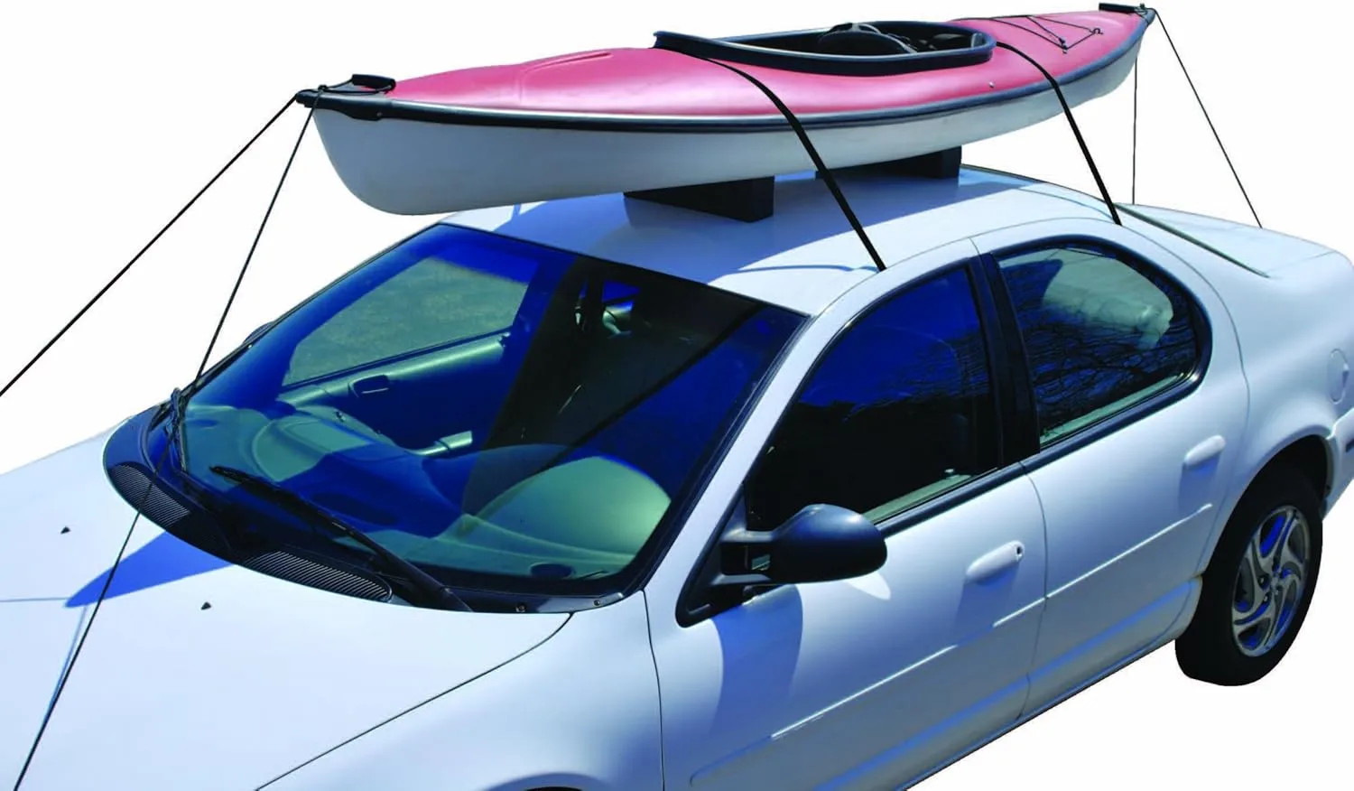 Attwood Car-Top Carrier Kit with Foam Blocks, Straps and Rope