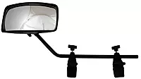 attwood 13066-7 Universal Adjustable Clamp-On Water Ski Rear View Boat Mirror, Black