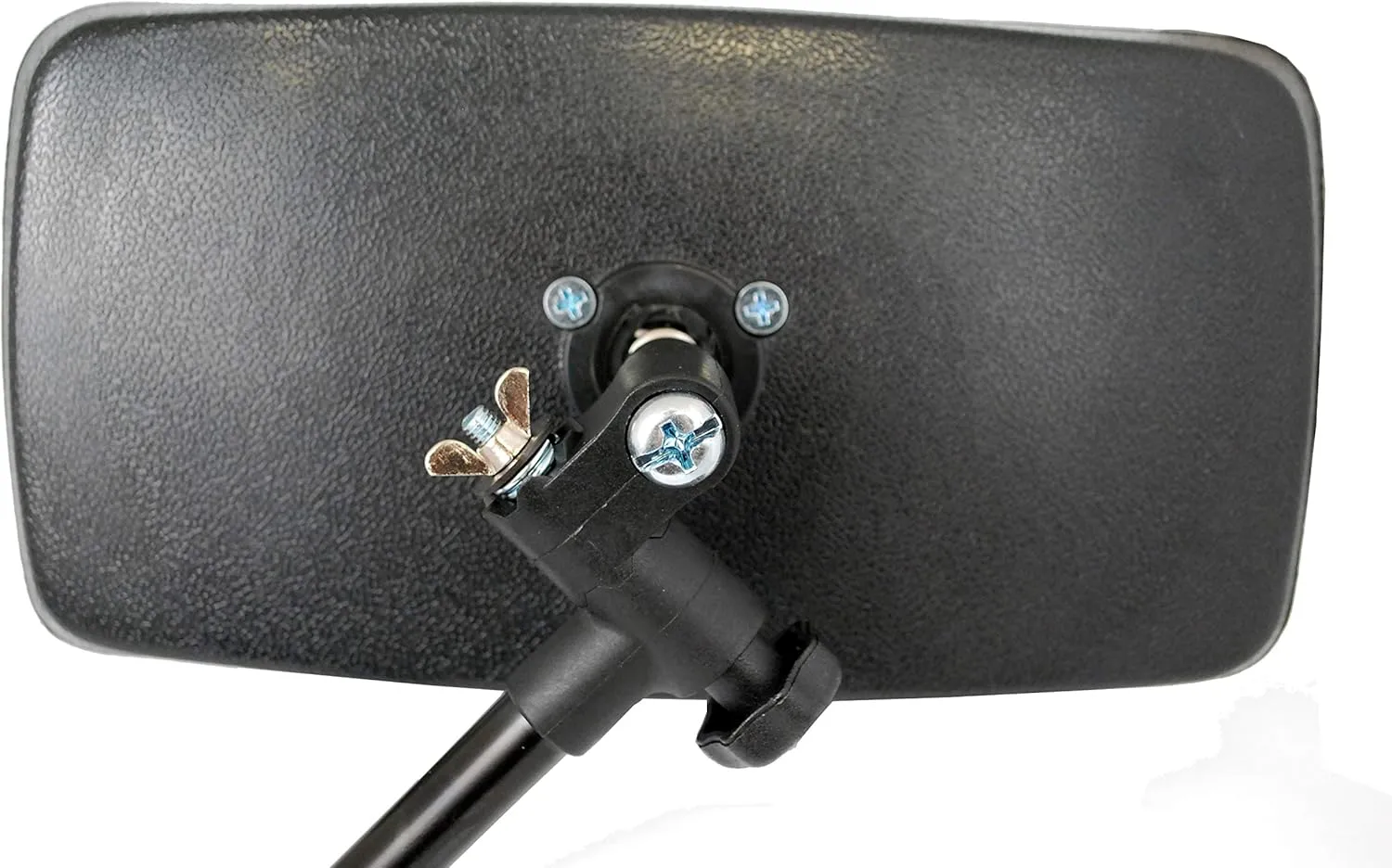 attwood 13066-7 Universal Adjustable Clamp-On Water Ski Rear View Boat Mirror, Black