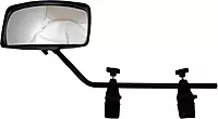 attwood 13066-7 Universal Adjustable Clamp-On Water Ski Rear View Boat Mirror, Black
