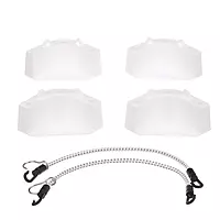 Attwood 14137-7 Cooler Mounting Kit, 4 Corner Pieces, 2 Quick-Connect Stretch Straps, Corrosion-Resistant