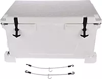 Attwood 14137-7 Cooler Mounting Kit, 4 Corner Pieces, 2 Quick-Connect Stretch Straps, Corrosion-Resistant