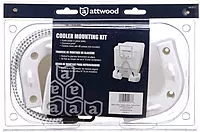 Attwood 14137-7 Cooler Mounting Kit, 4 Corner Pieces, 2 Quick-Connect Stretch Straps, Corrosion-Resistant
