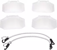 Attwood 14137-7 Cooler Mounting Kit, 4 Corner Pieces, 2 Quick-Connect Stretch Straps, Corrosion-Resistant