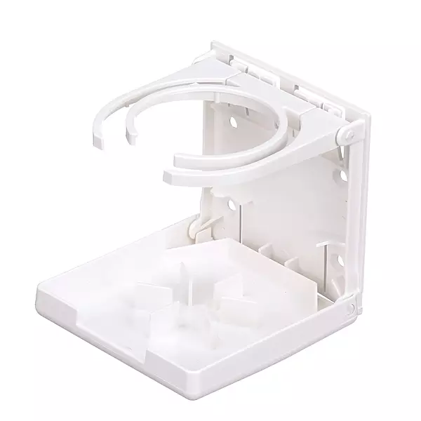 Attwood Fold-Up Drink Holder - Dual Ring - White